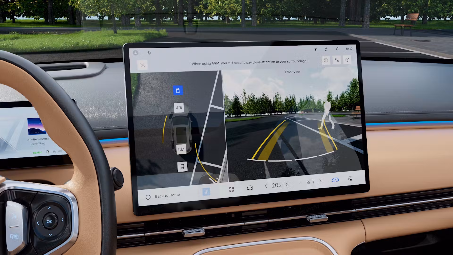 Sistema de visión 540 grados del Geely Starray EM-i PRO