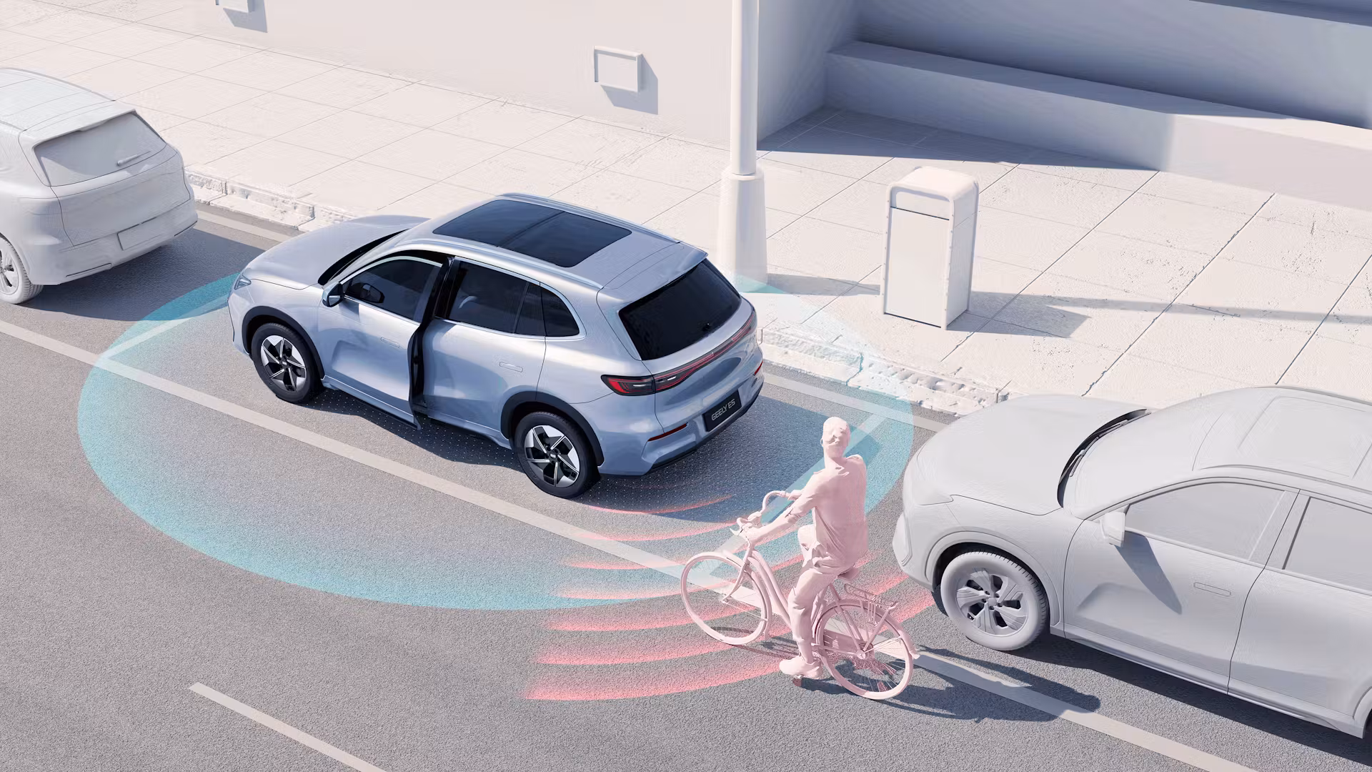 Sistemas avanzados de seguridad y asistencia del Geely E5 PRO