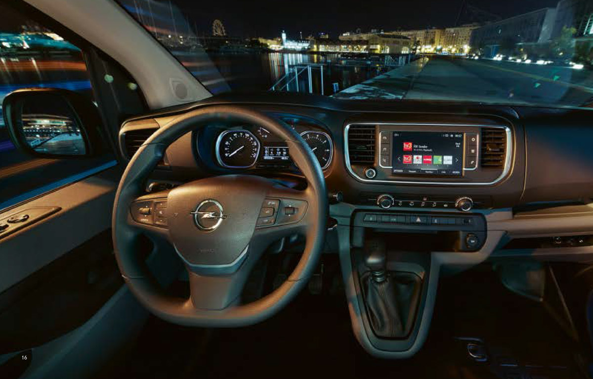 Oferta renting Opel Vivaro interior
